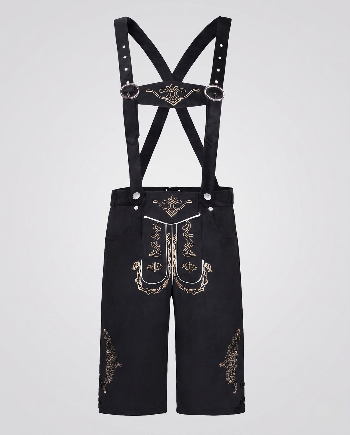 Men's stylish traditional shorts with elaborate embroidery EVA-US