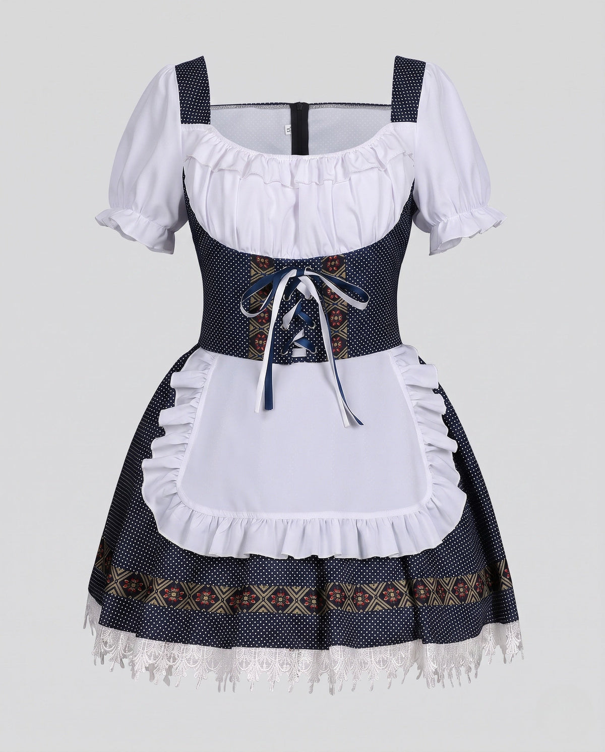 Women's dirndl with elaborate embroidery and casual cut EVA-US