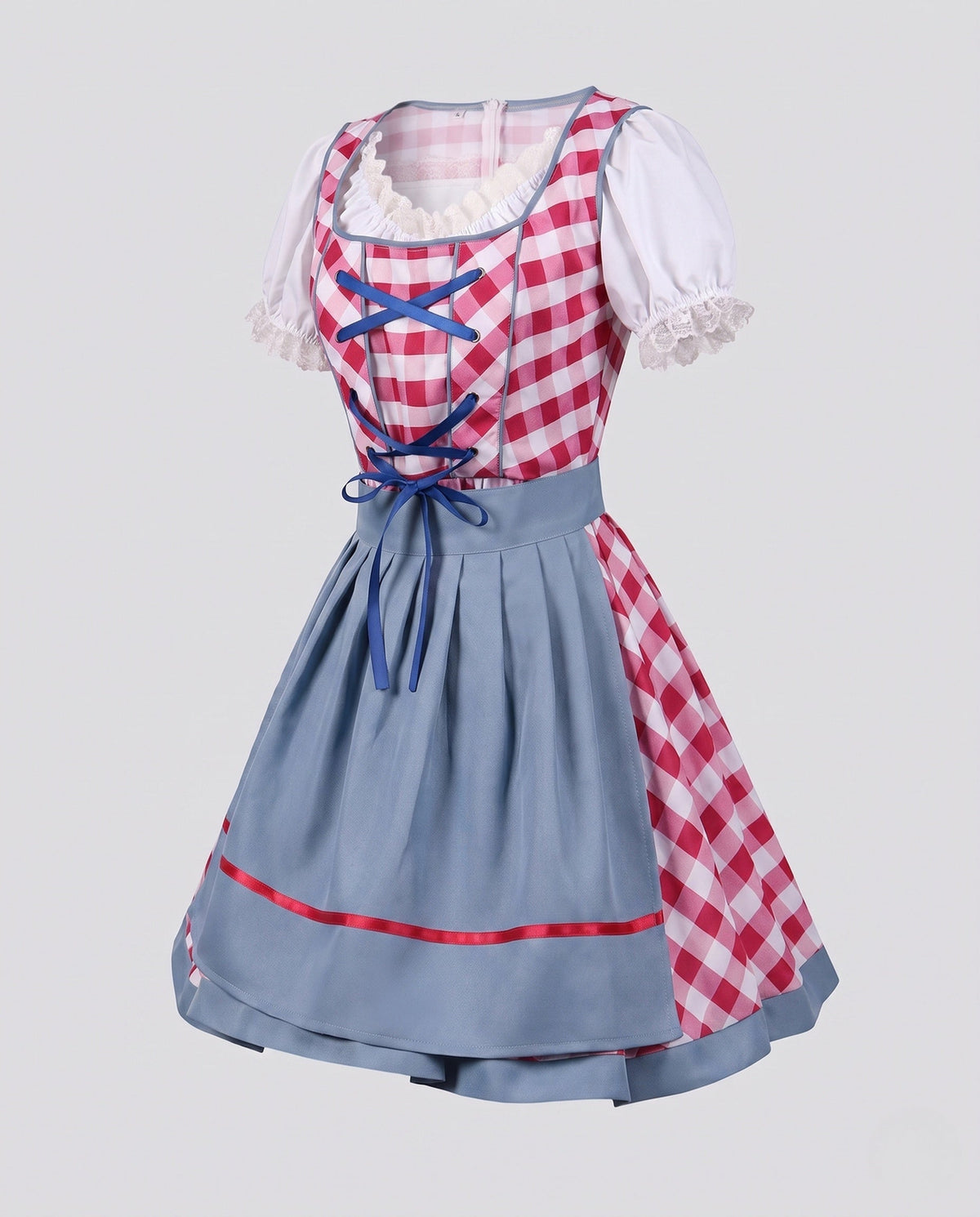 Women’s dirndl with ruffle details and elegant lacing EVA-US