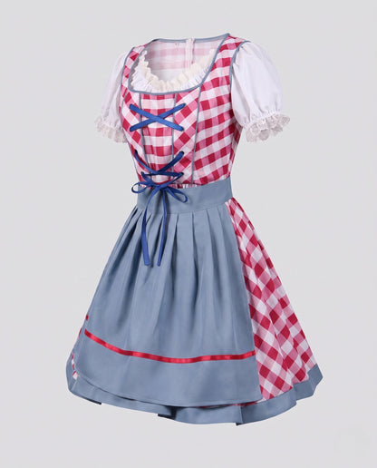 Women’s dirndl with ruffle details and elegant lacing EVA-US