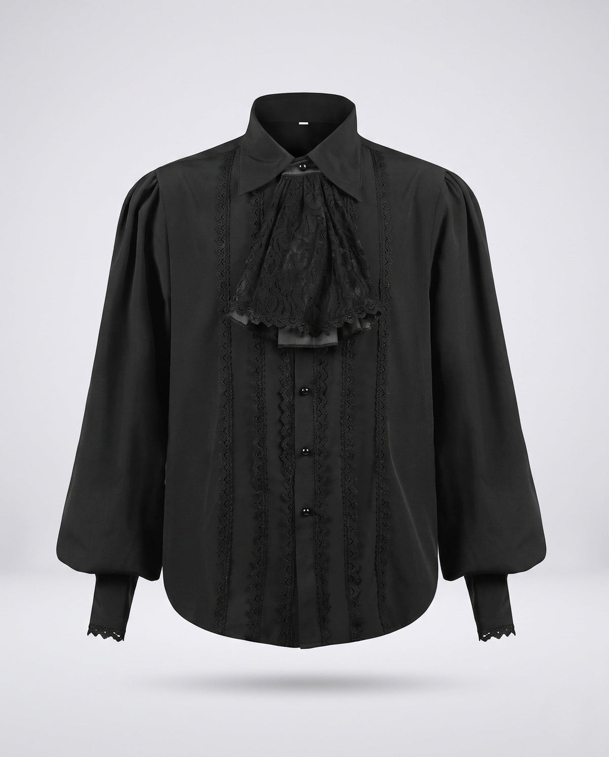 Ladies Elegant Blouse with Ruffles and Lace Details EVA-US