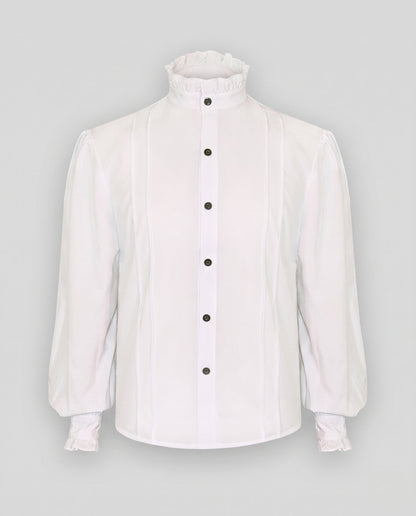 Women elegant blouse with ruffle details EVA-US