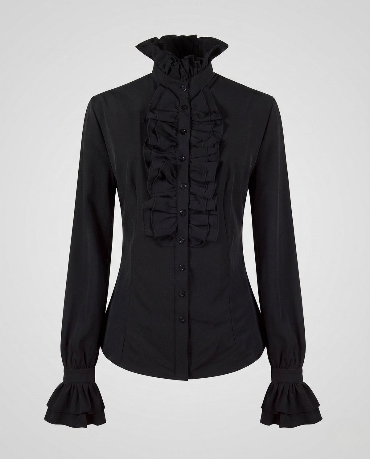 Ladies elegant ruffle blouse EVA-US