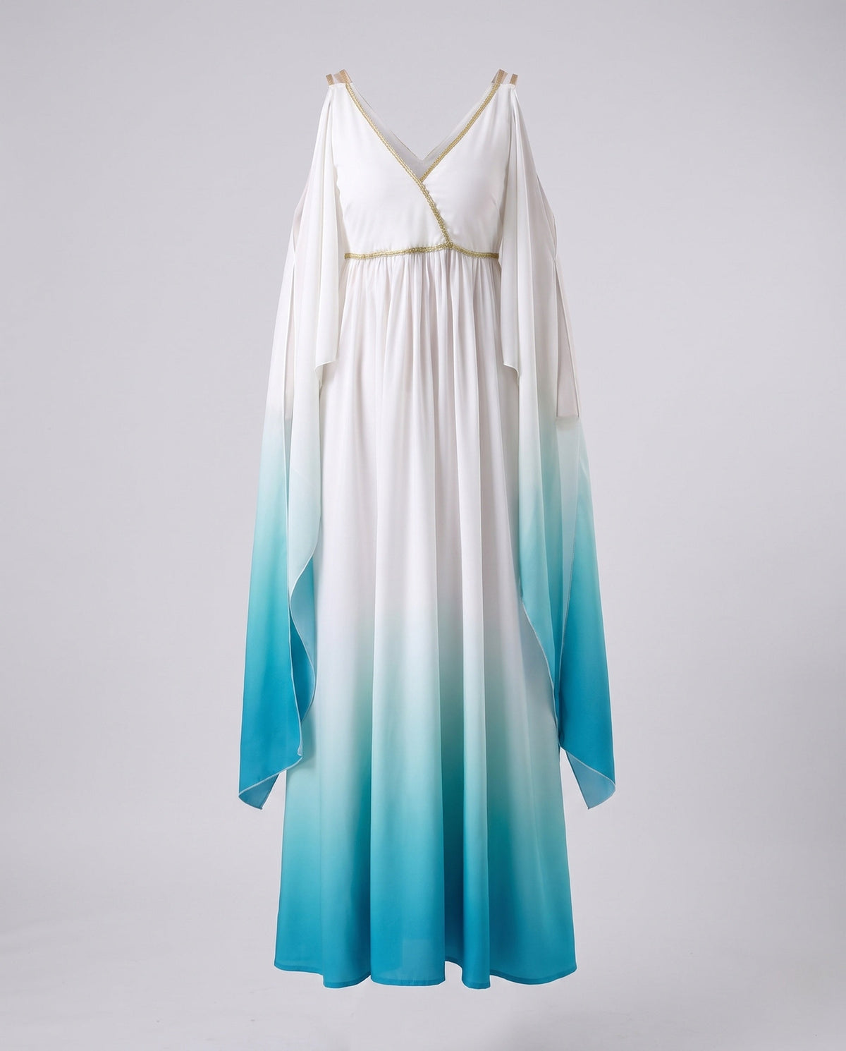 Women's Maxi Dress with Flowing Sleeves EVA-US