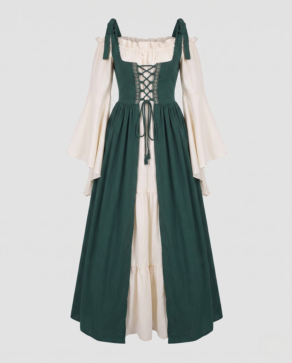 Women's Medieval Costume with Elegant Cut and Historical Accents EVA-US