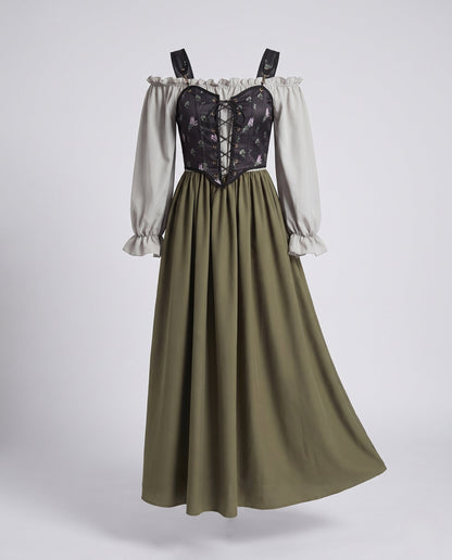 Ladies' traditional dress with elegant bodice and flowing skirt EVA-US