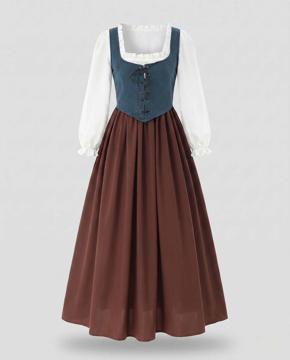Women’s traditional dress with romantic bodice and voluminous skirt EVA-US
