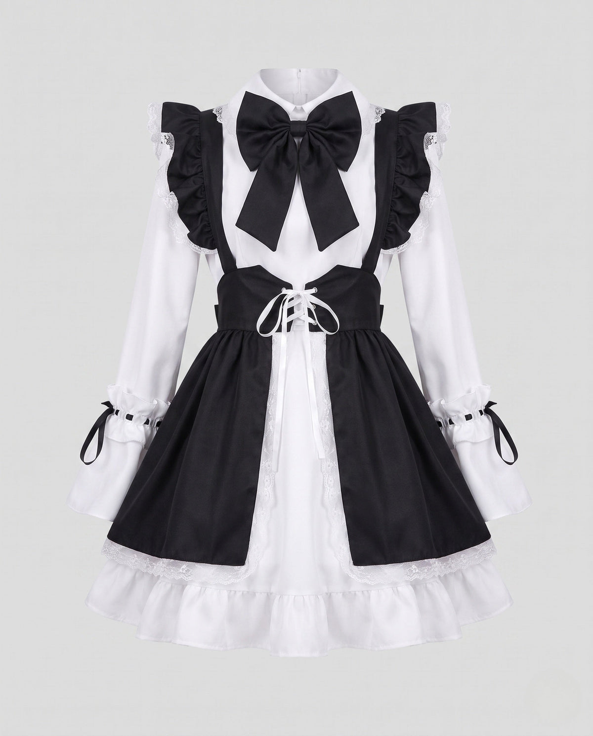 Ladies Costume as elegant maid with ruffles and bows EVA-US