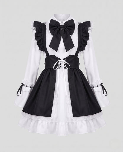 Ladies Costume as elegant maid with ruffles and bows EVA-US