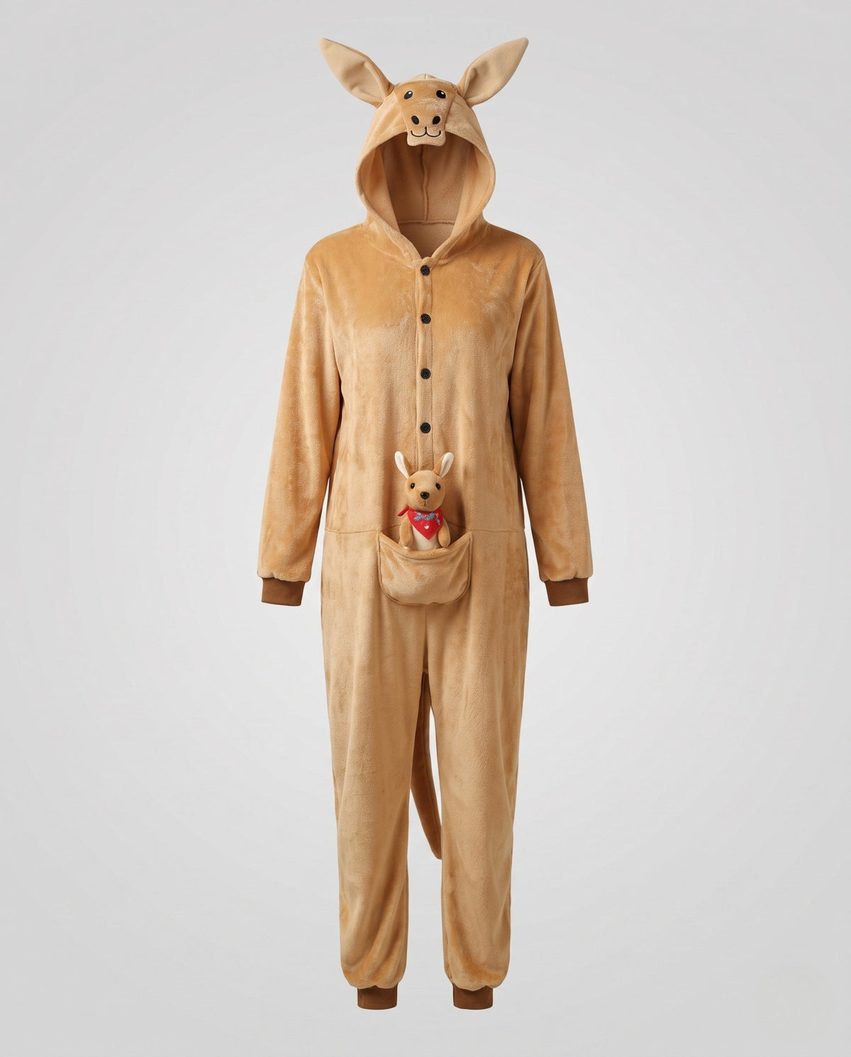 Women's animal costume with hood and sewn-on ears EVA-US
