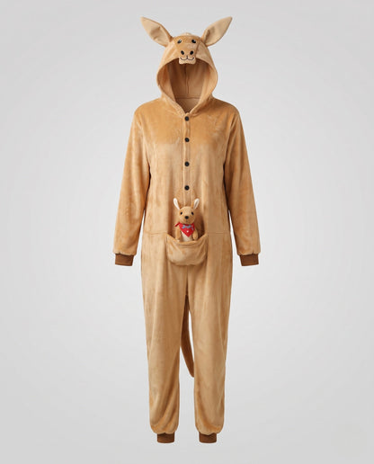 Women's animal costume with hood and sewn-on ears EVA-US