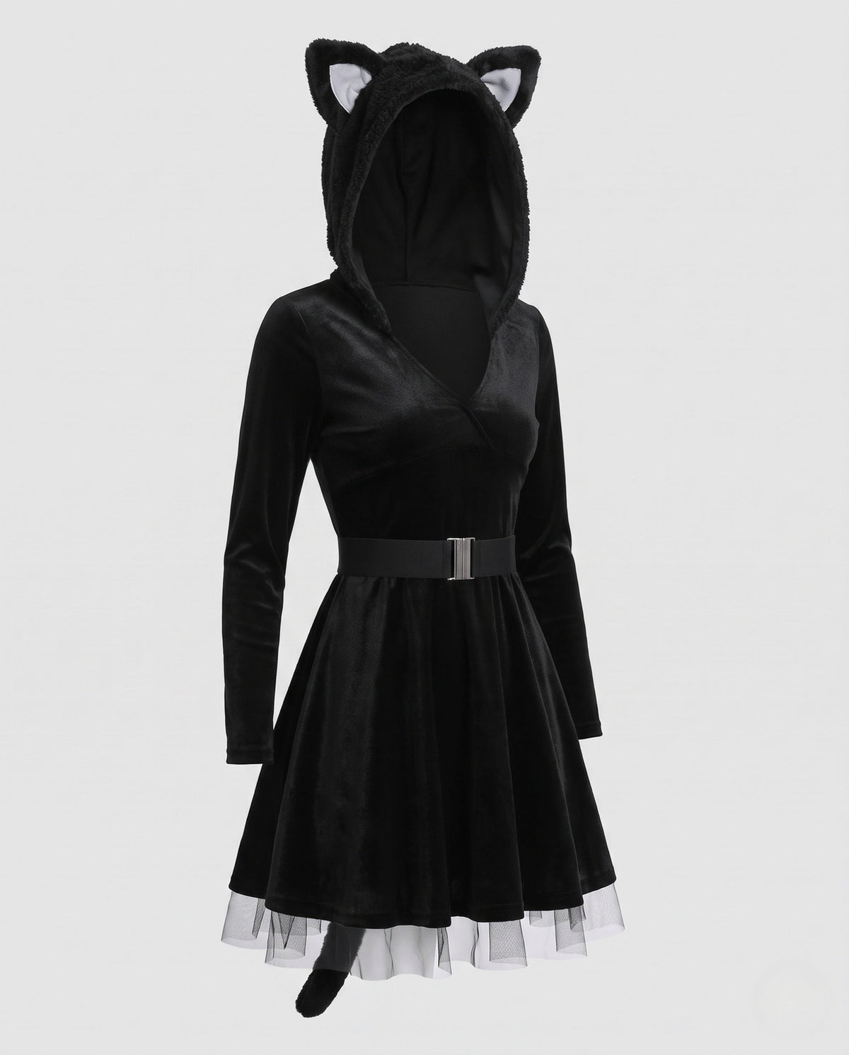 Women's Animal Costume with Hood and Paw Gloves EVA-US