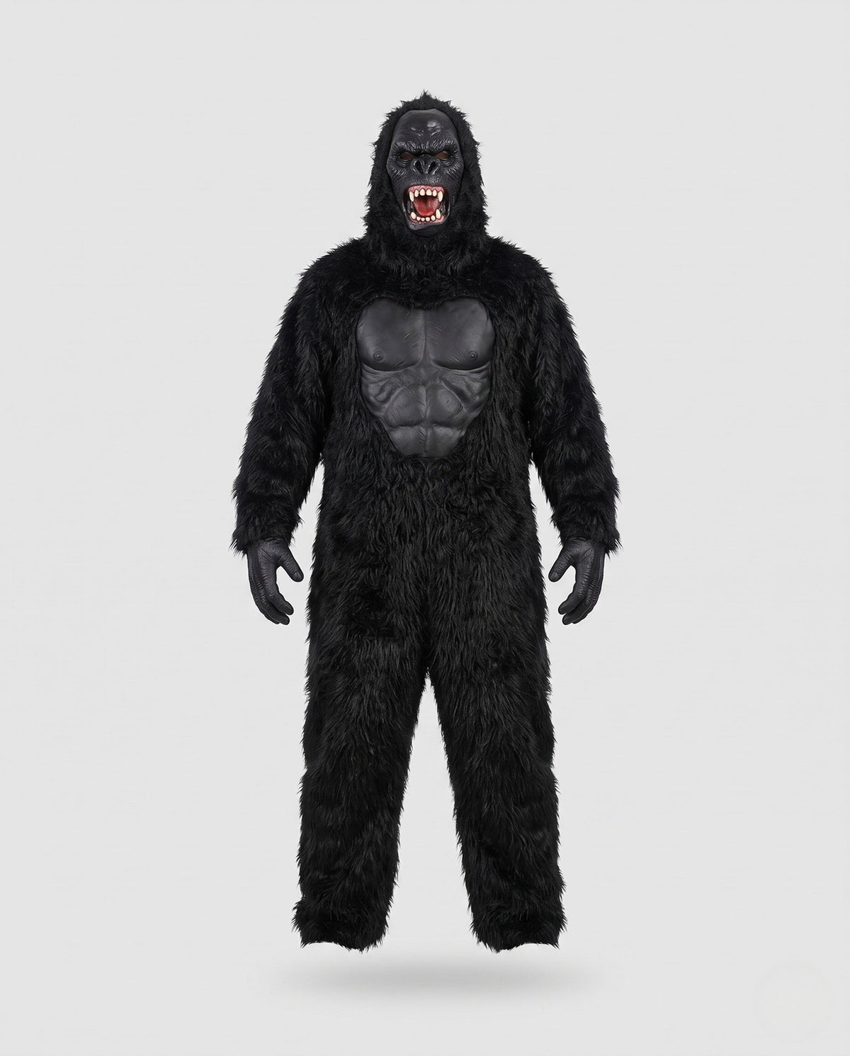Men's Gorilla Costume with Realistic Mask Design and Cozy Plush EVA-US