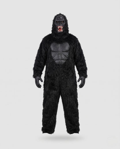 Men's Gorilla Costume with Realistic Mask Design and Cozy Plush EVA-US