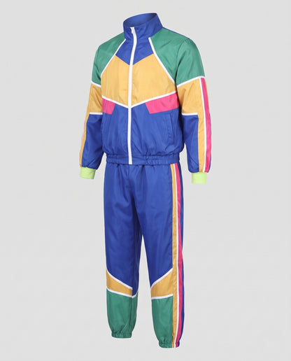 Men's Casual Tracksuit with Retro Color Details EVA-US