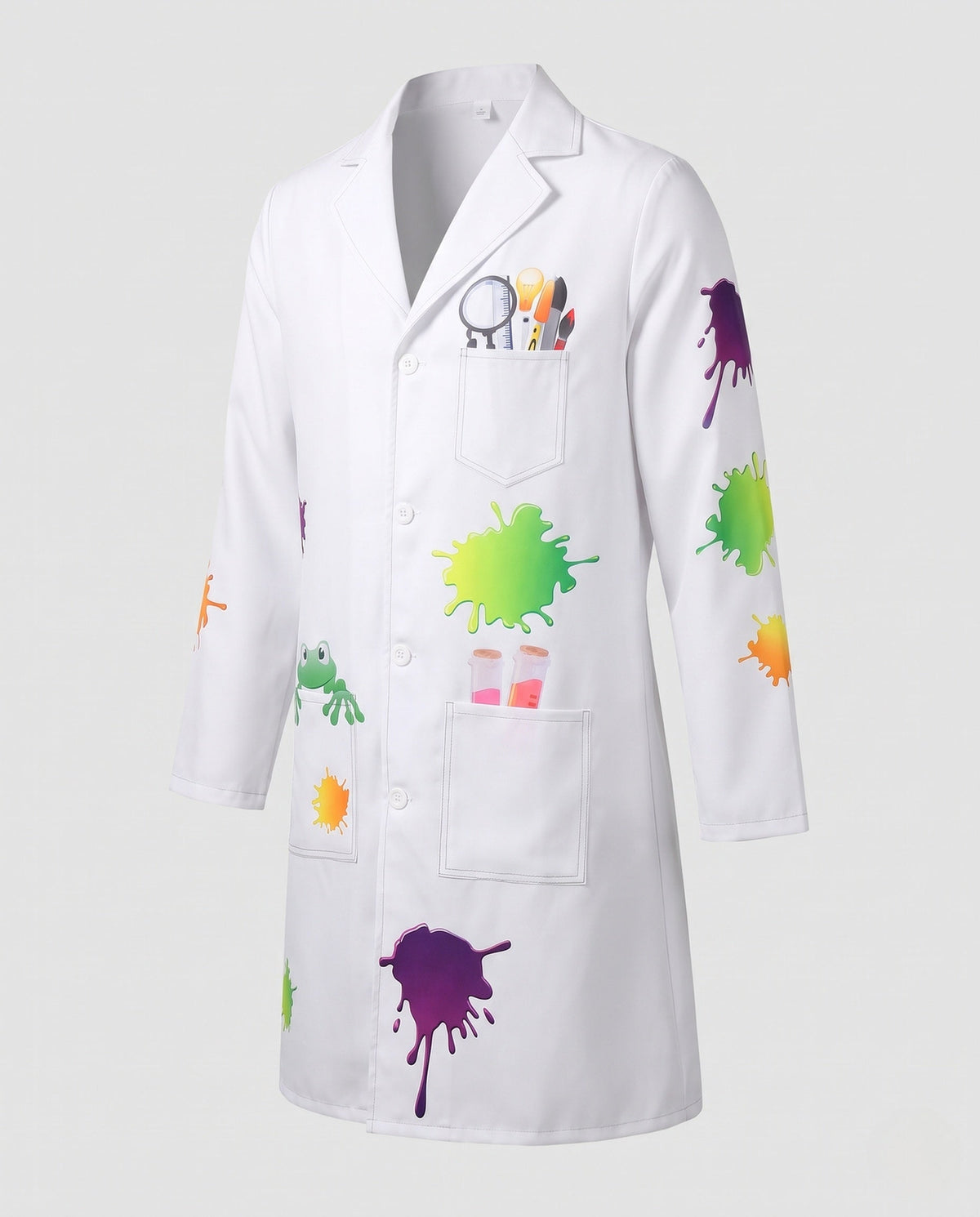 Men's Scientist Costume with Colorful Colors and Accessories EVA-US