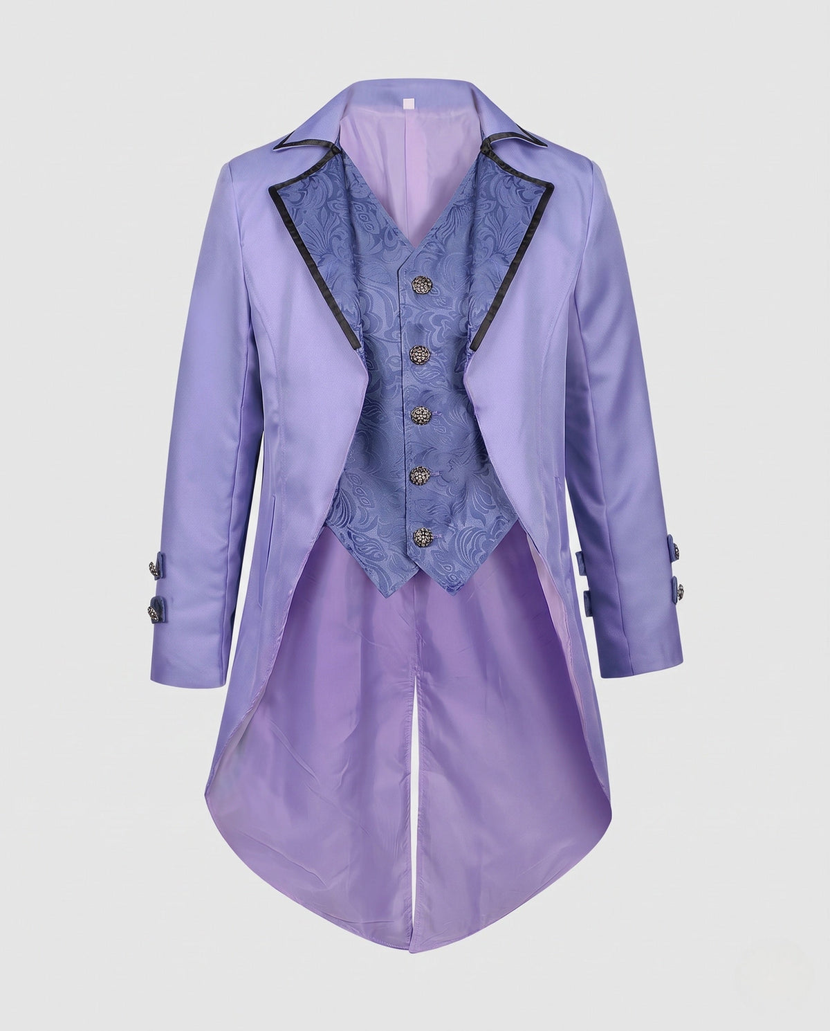 Women's Charming Suit Coat with Detailed Waistcoat EVA-US
