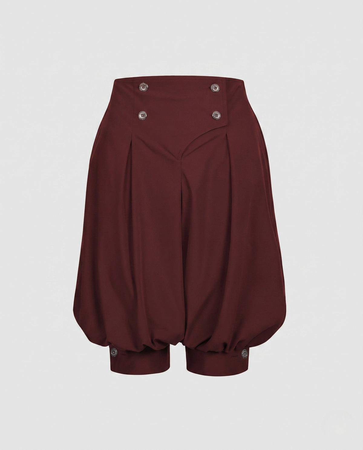 Ladies elegant balloon pants with stylish button details EVA-US
