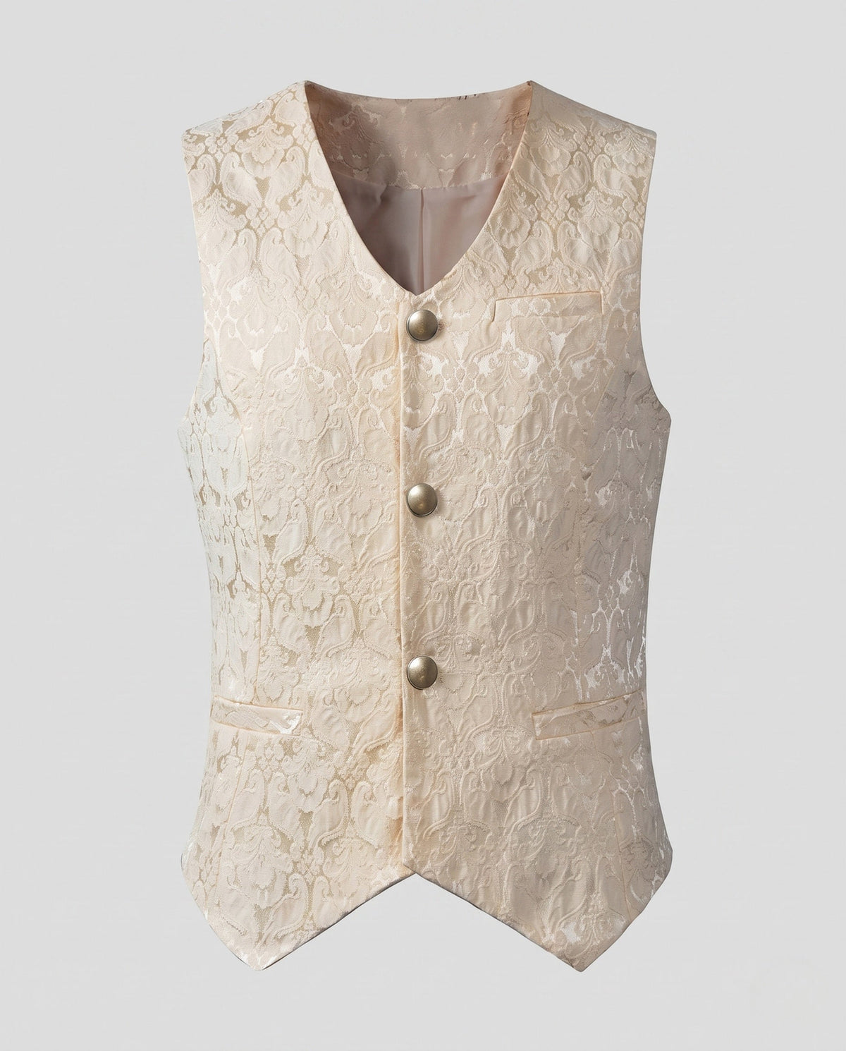 Ladies Elegant Lace Vest with Decorative Buttons EVA-US