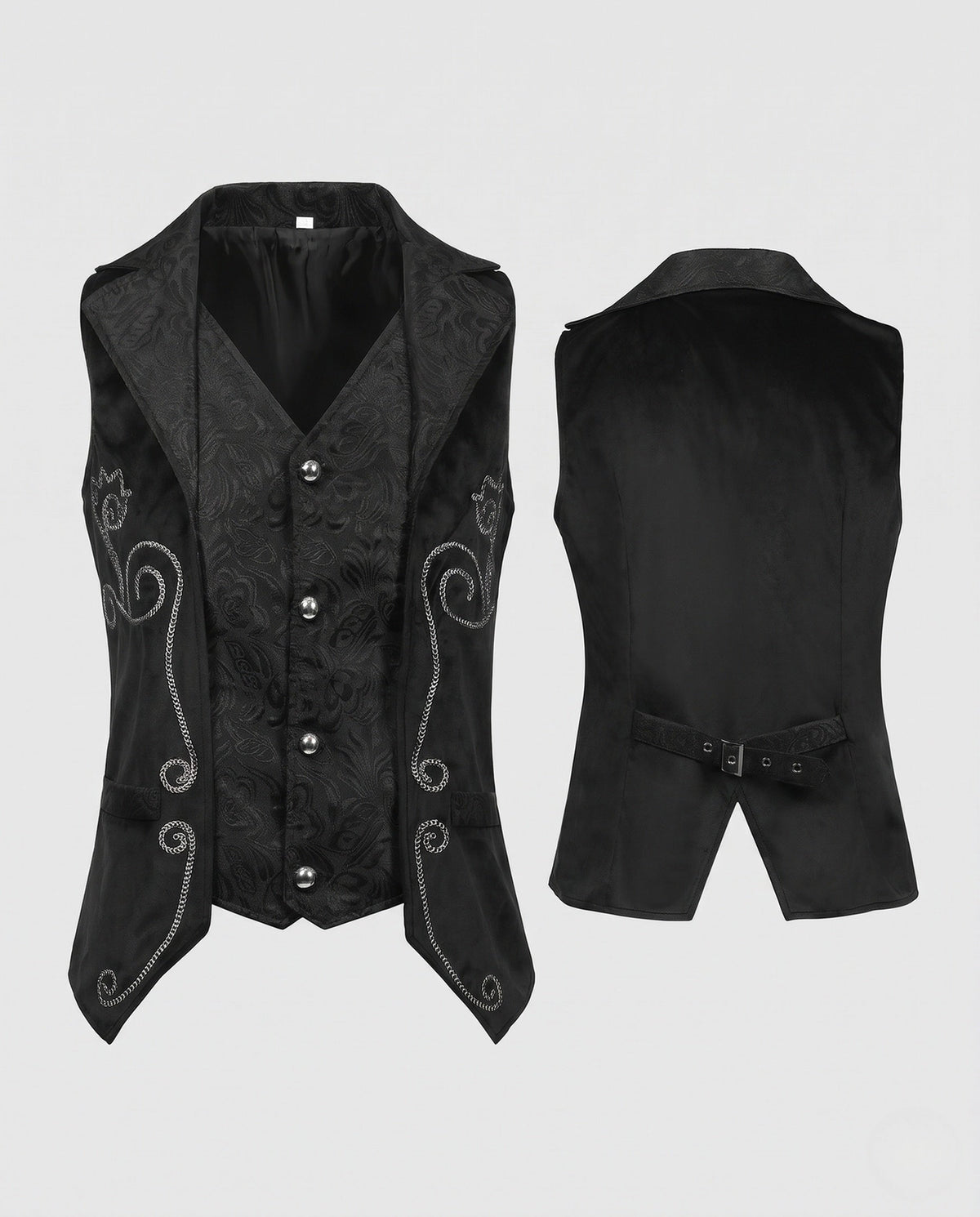 Women's Elegant Vest with Elaborate Embroidery EVA-US