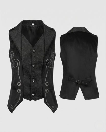Women's Elegant Vest with Elaborate Embroidery EVA-US