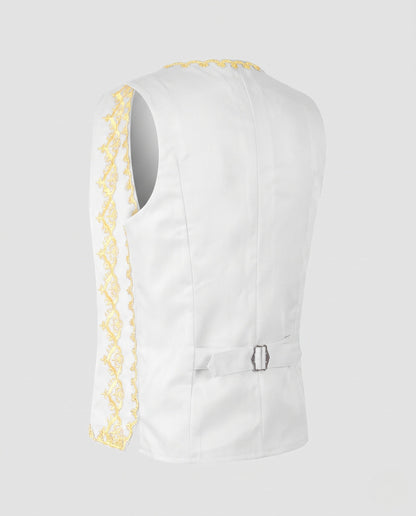 Women elegant vest with intricate gold pattern EVA-US