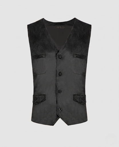 Ladies elegant vest with pockets and classic cut EVA-US