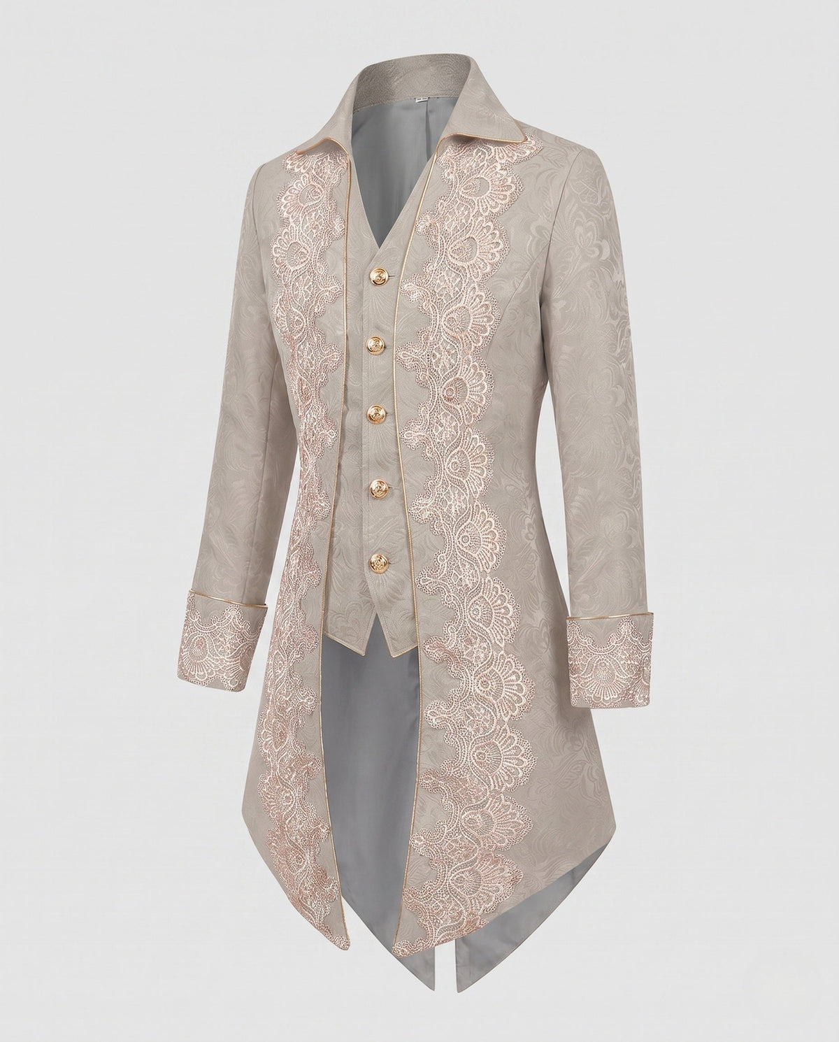 Women's Elegant EVA-US Jacket with Opulent Lace Embellishments EVA-US