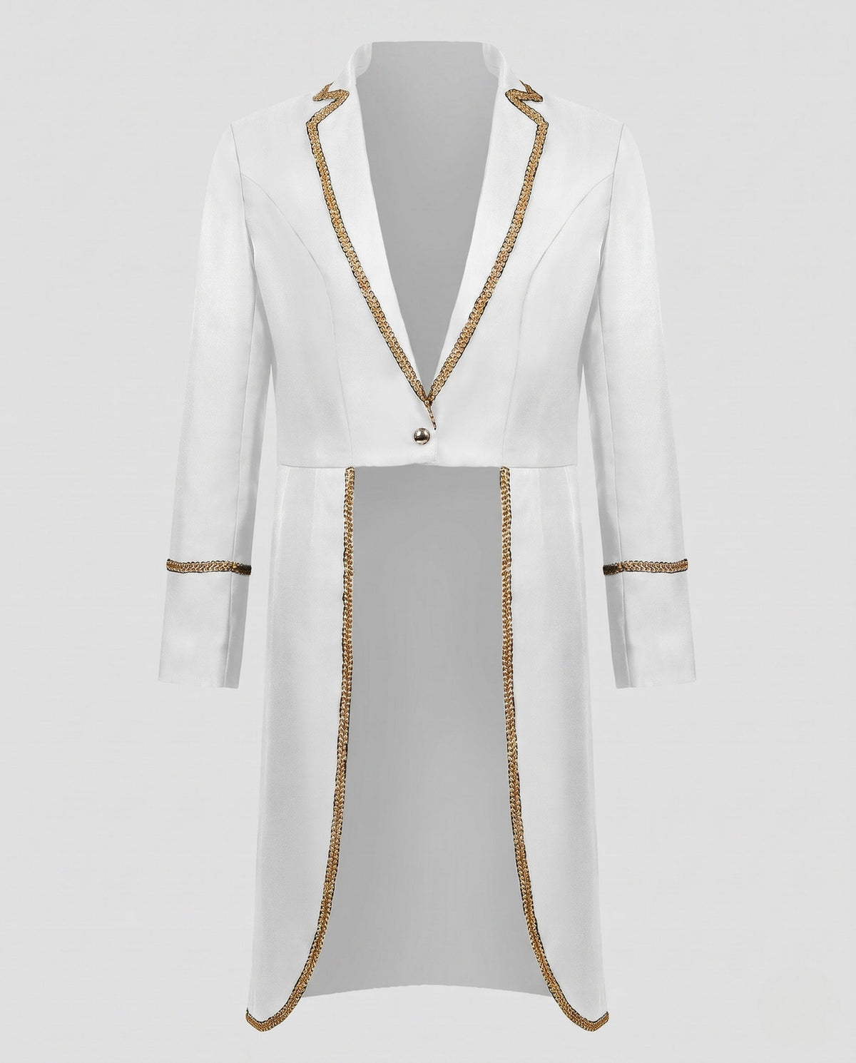 Ladies Elegant Evening Coat with Artistic Embellishments EVA-US