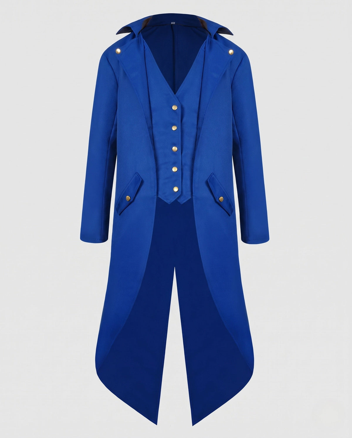 Women elegant tailcoat with elaborate buttons and turned-up collar EVA-US