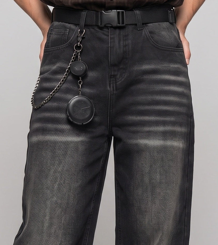 Women Wide-Cut Jeans with Extravagant Applications EVA-US