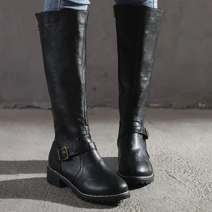 EVA-US | Elegant Leather Boots – Trendy Women's Boots for Every Occasion