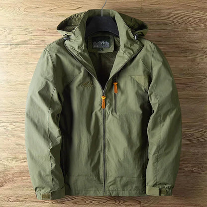 EVA-US Men's Outdoor Jacket with Hood – Lined, Transitional Jacket