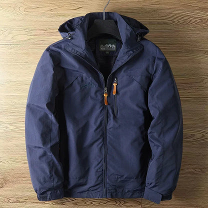 EVA-US Men's Outdoor Jacket with Hood – Lined, Transitional Jacket