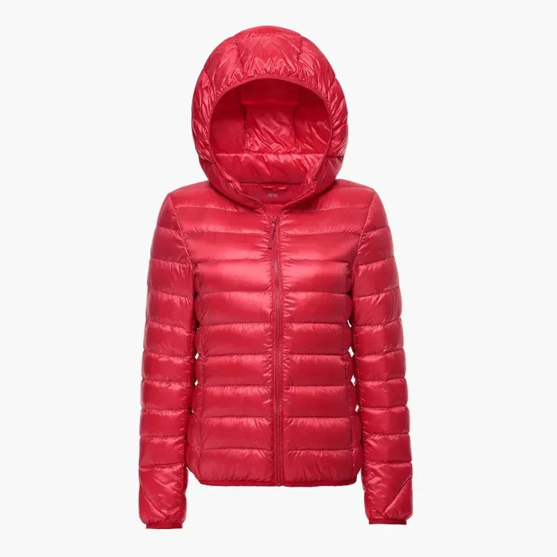 EVA-US | Quilted jacket with hood - Lightweight transitional jacket for everyday and outdoor