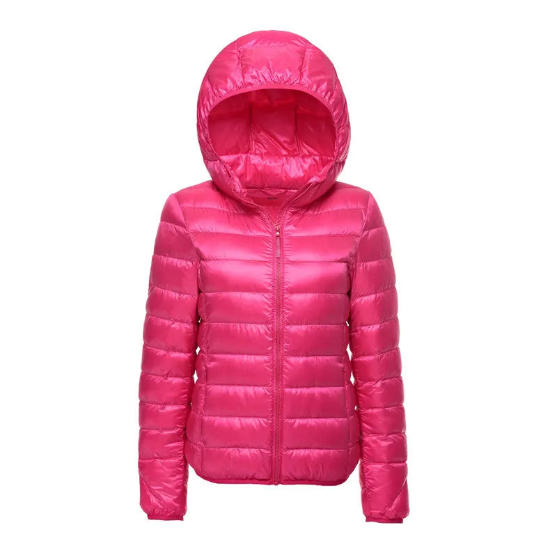 EVA-US | Quilted jacket with hood - Lightweight transitional jacket for everyday and outdoor