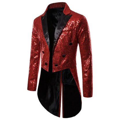 EVA-US | Men's Glitter Tuxedo With Sequins For Special Occasions