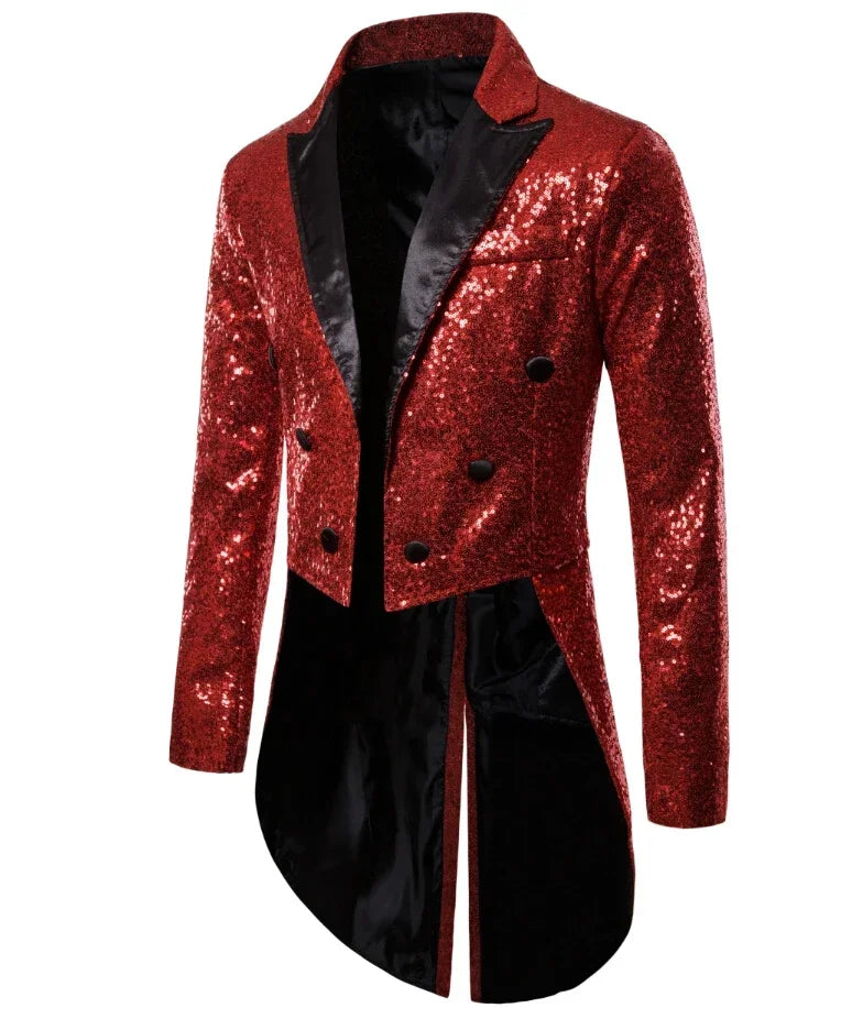 EVA-US | Men's Glitter Tuxedo With Sequins For Special Occasions