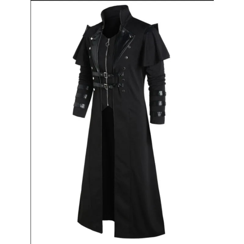 EVA-US | Men's Medieval Long Coat Armor in Gothic Style