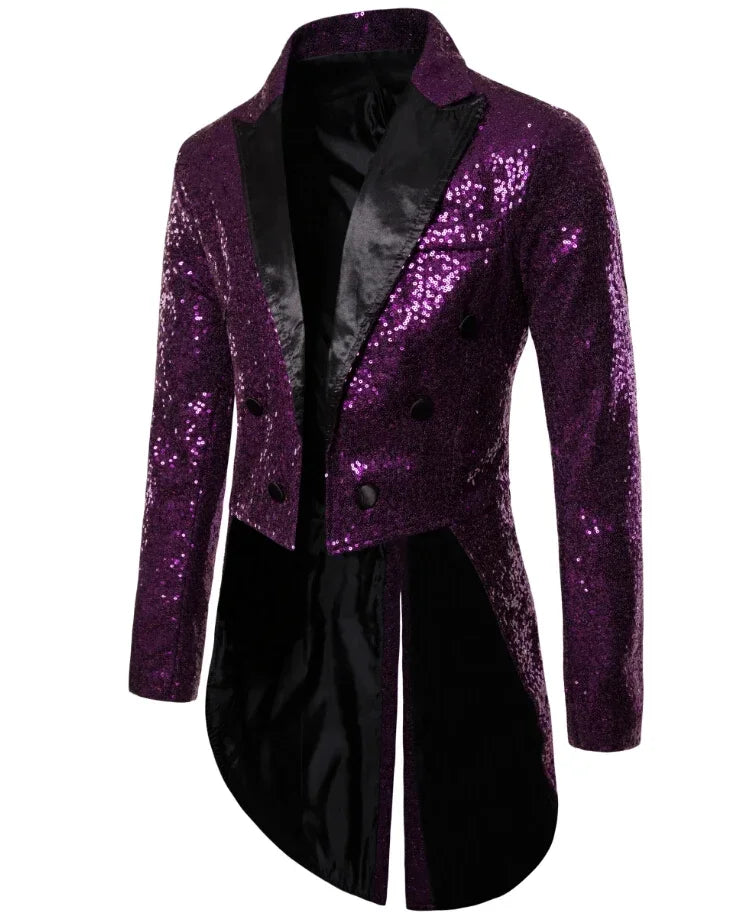 EVA-US | Men's Glitter Tuxedo With Sequins For Special Occasions