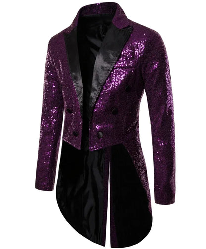 EVA-US | Men's Glitter Tuxedo With Sequins For Special Occasions
