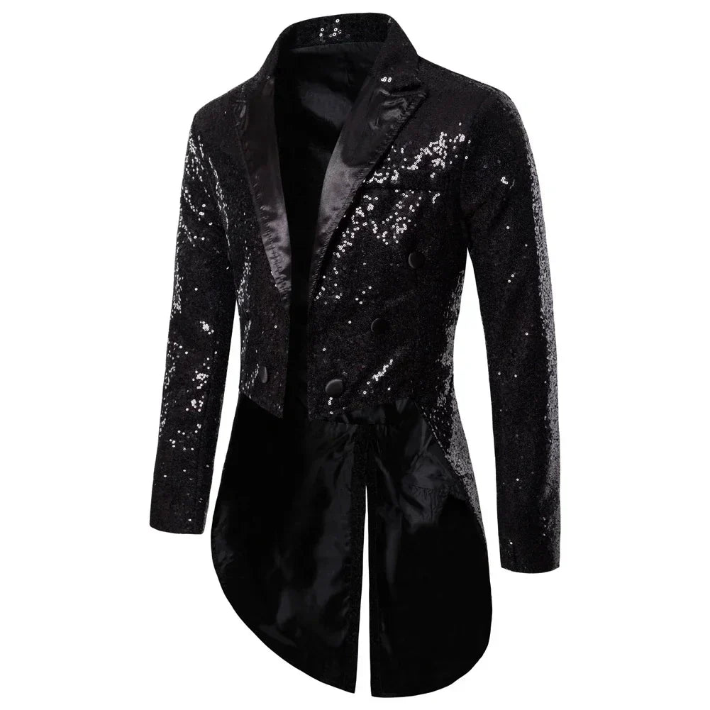 EVA-US | Men's Glitter Tuxedo With Sequins For Special Occasions