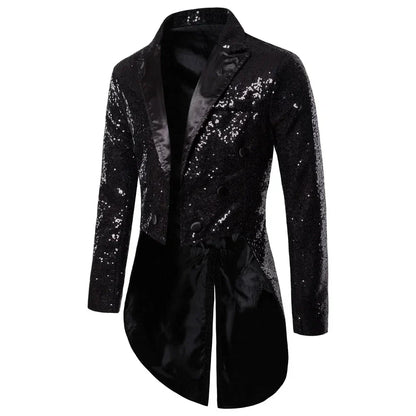 EVA-US | Men's Glitter Tuxedo With Sequins For Special Occasions