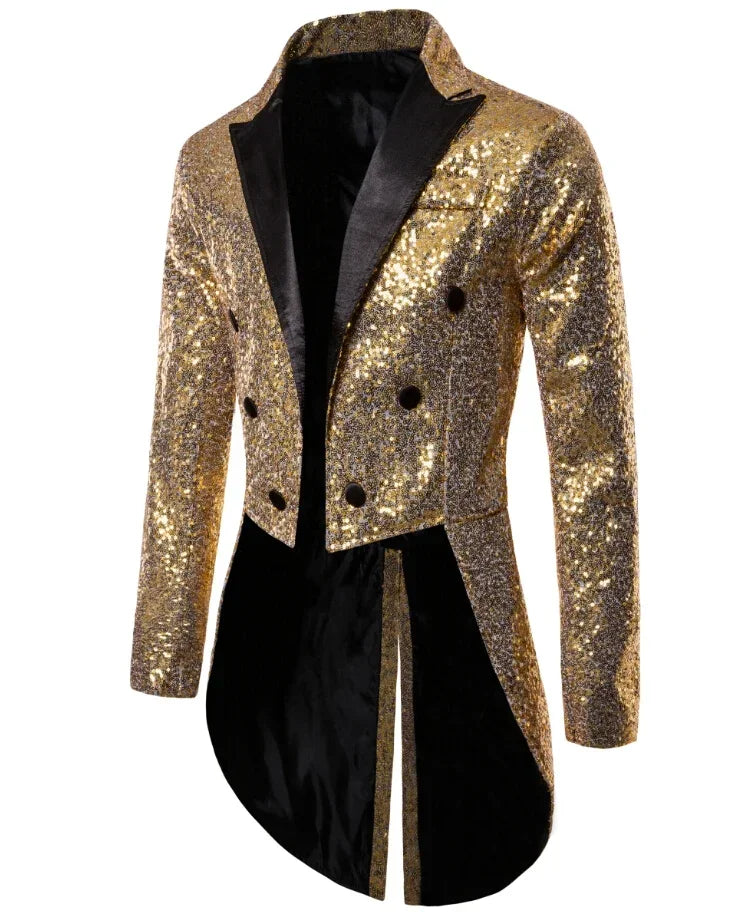 EVA-US | Men's Glitter Tuxedo With Sequins For Special Occasions