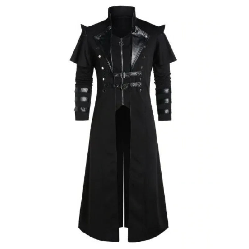 EVA-US | Men's Medieval Long Coat Armor in Gothic Style