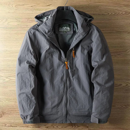 EVA-US Men's Outdoor Jacket with Hood – Lined, Transitional Jacket