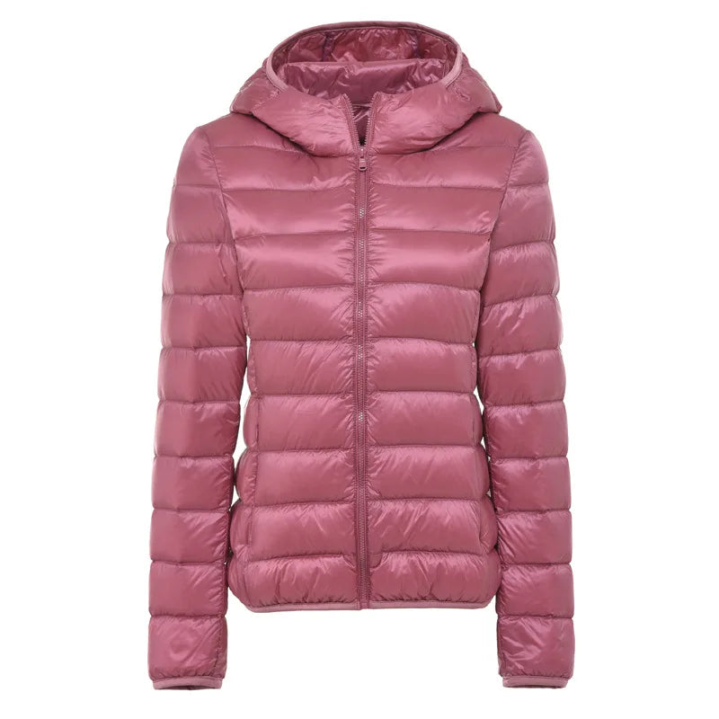 EVA-US | Quilted jacket with hood - Lightweight transitional jacket for everyday and outdoor
