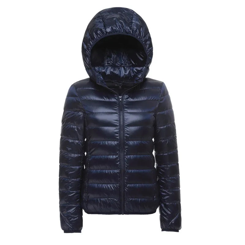 EVA-US | Quilted jacket with hood - Lightweight transitional jacket for everyday and outdoor
