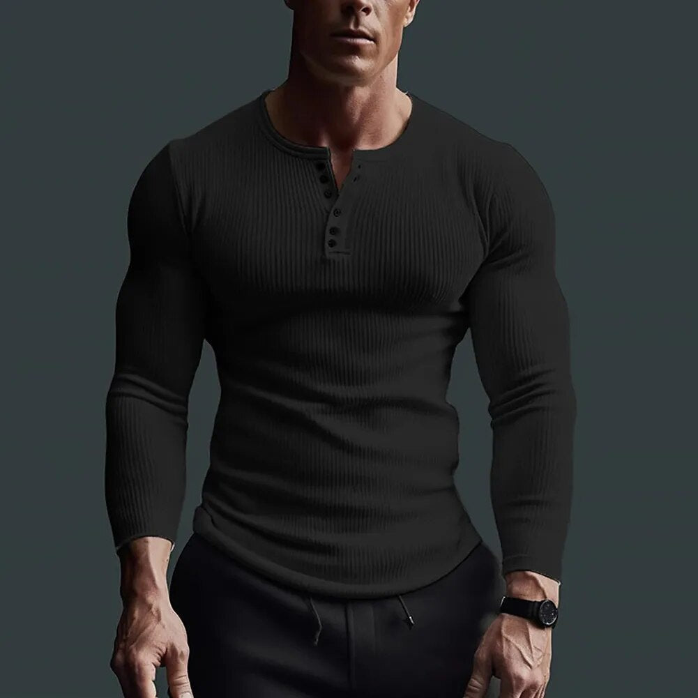 Slim-Fit-Henley-Shirt
