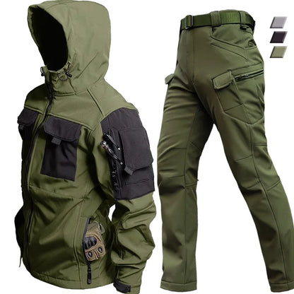 EVA-US - Waterproof thermal suit with multiple pockets for men